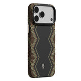 Apple iPhone 18 Pro Kılıf M-safe Şarj Özellikli Raptic Aramid Skin Scepter Serisi Karbon Kapak