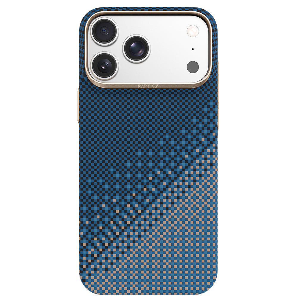 Apple iPhone 18 Pro Kılıf M-safe Şarj Özellikli Raptic Aramid Skin Serenity Serisi Karbon Kapak