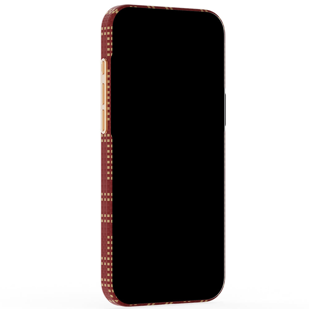 Apple iPhone 18 Pro Kılıf M-safe Şarj Özellikli Raptic Aramid Skin Serisi Karbon Kapak