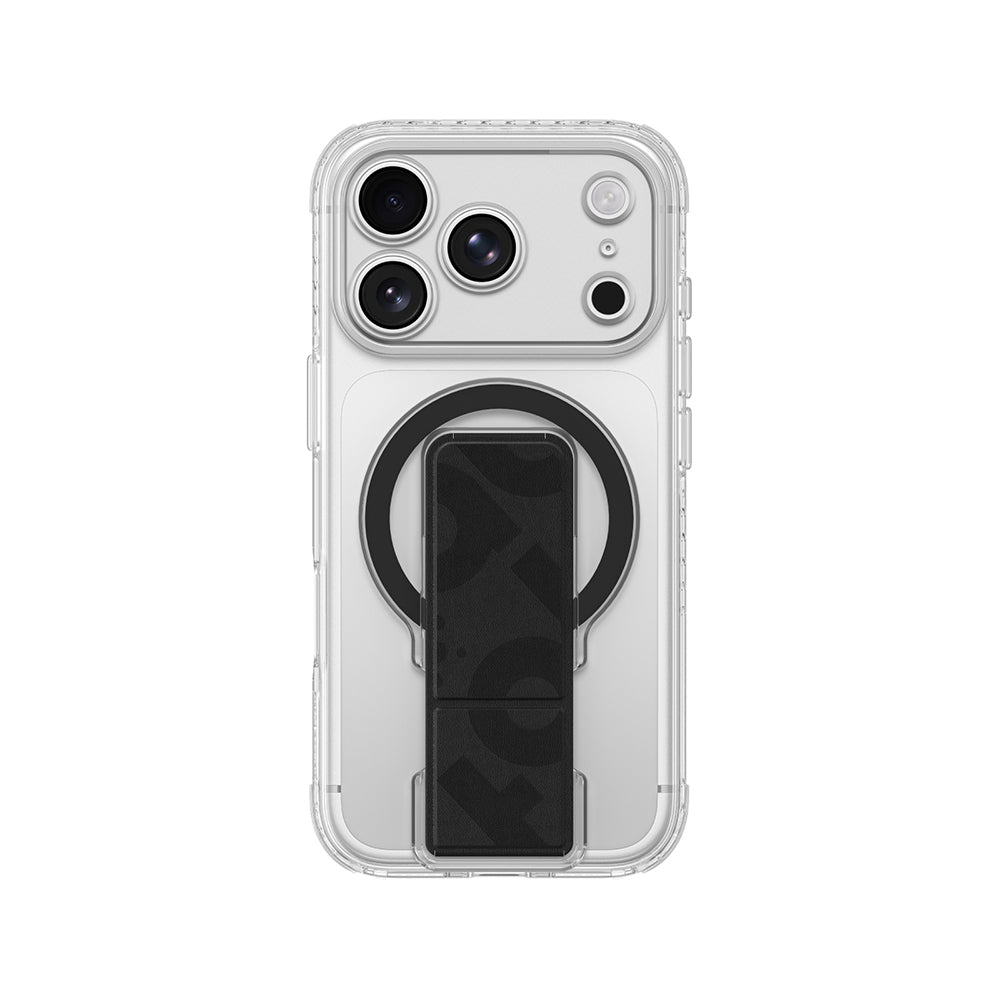 Apple iPhone 18 Pro Kılıf M-safe Şarj Özellikli Standlı Amazingthing Titan Pro Grip Stand Serisi Kapak