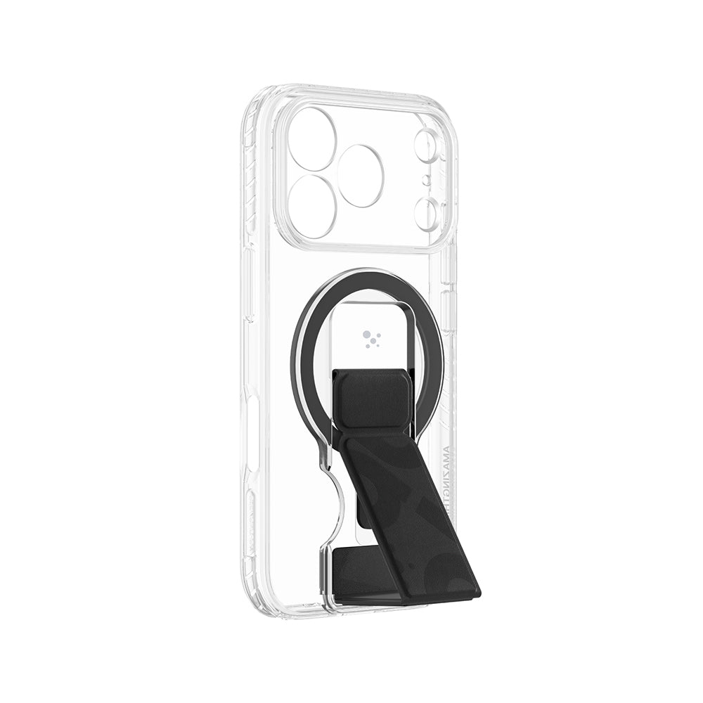 Apple iPhone 18 Pro Kılıf M-safe Şarj Özellikli Standlı Amazingthing Titan Pro Grip Stand Serisi Kapak