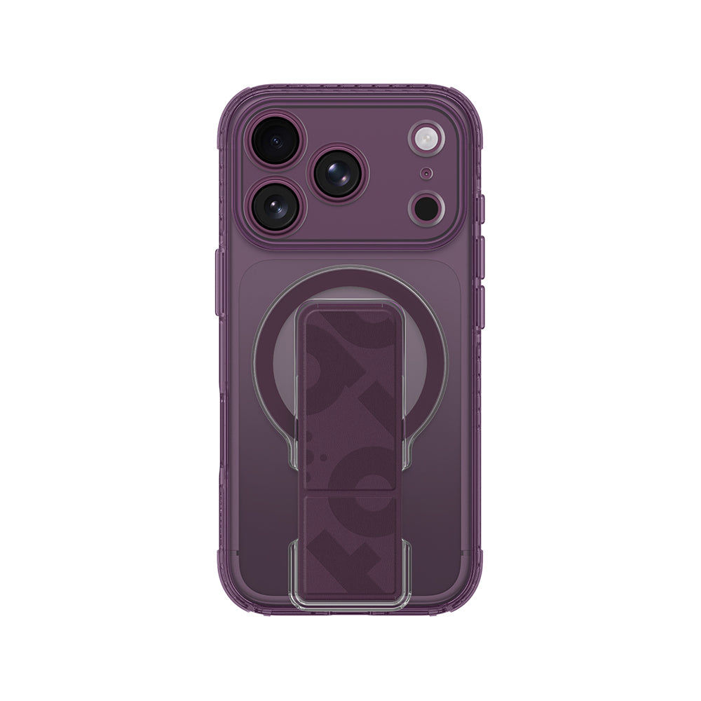 Apple iPhone 18 Pro Kılıf M-safe Şarj Özellikli Standlı Amazingthing Titan Pro Grip Stand Serisi Kapak