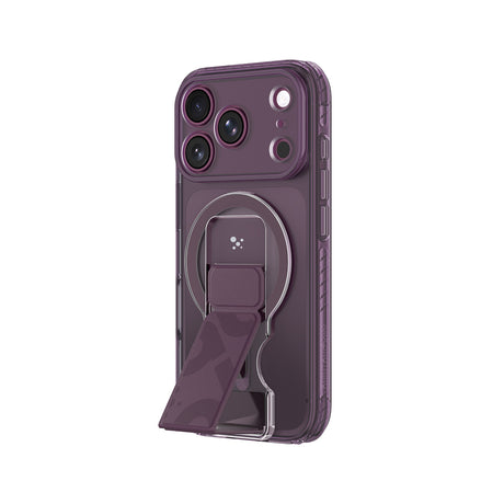 Apple iPhone 18 Pro Kılıf M-safe Şarj Özellikli Standlı Amazingthing Titan Pro Grip Stand Serisi Kapak