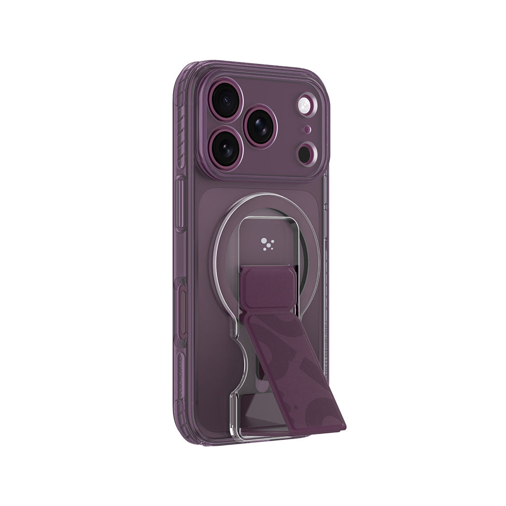 Apple iPhone 18 Pro Kılıf M-safe Şarj Özellikli Standlı Amazingthing Titan Pro Grip Stand Serisi Kapak