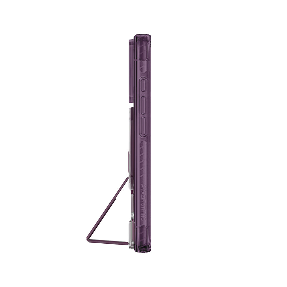 Apple iPhone 18 Pro Kılıf M-safe Şarj Özellikli Standlı Amazingthing Titan Pro Grip Stand Serisi Kapak