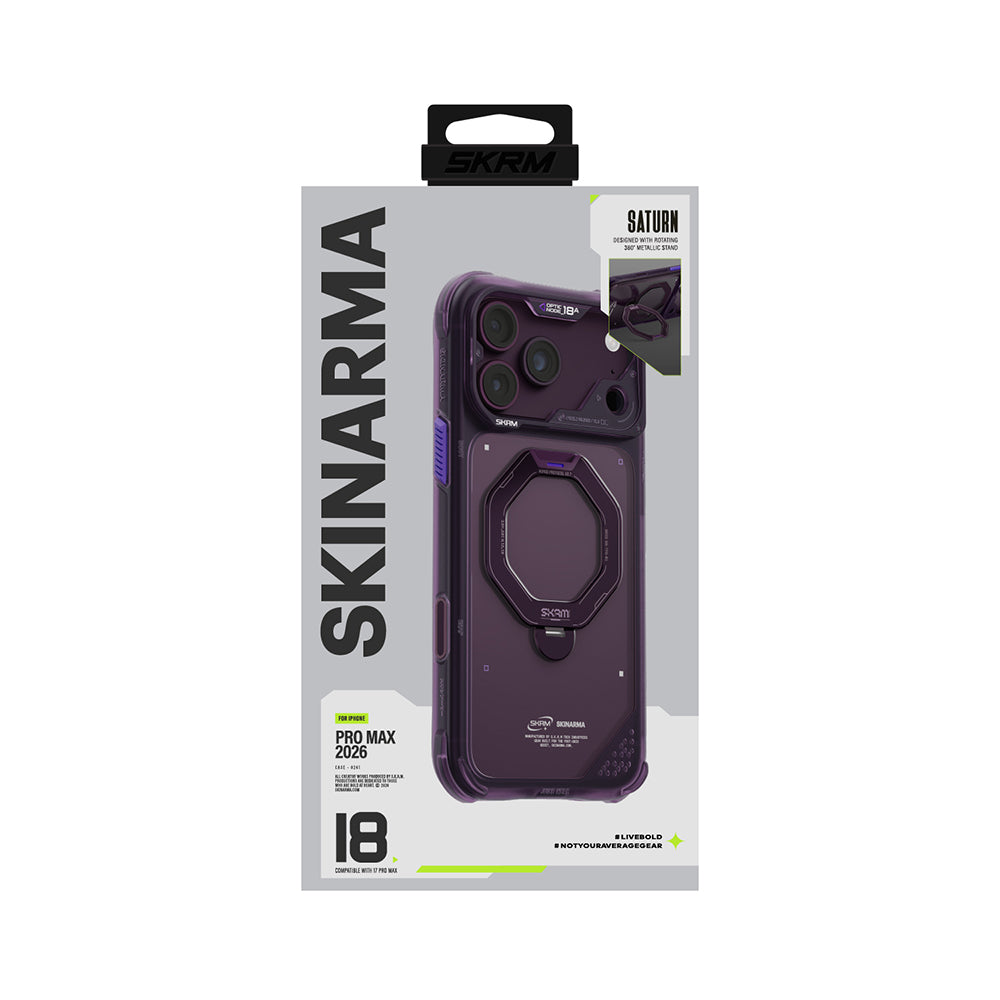 Apple iPhone 18 Pro Kılıf M-safe Şarj Özellikli Standlı Skinarma Saturn Kapak