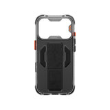 Apple iPhone 18 Pro Kılıf M-safe Şarj Özellikli Teknoloji Desenli Skinarma Helio CE Mag Charge Standlı Kapak