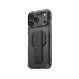 Apple iPhone 18 Pro Kılıf M-safe Şarj Özellikli Teknoloji Desenli Skinarma Helio CE Mag Charge Standlı Kapak