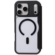 Apple iPhone 18 Pro Kılıf M-safe Şarj Özellikli Vegan Deri Tasarımlı Şeffaf Arka Yüzey Kartlıklı Raptic Urban Folio Serisi Kapak