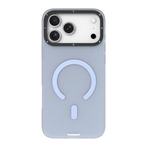 Apple iPhone 18 Pro Kılıf M-safe Şarj Özellikli Youngkit Hidden Sand Serisi Kapak