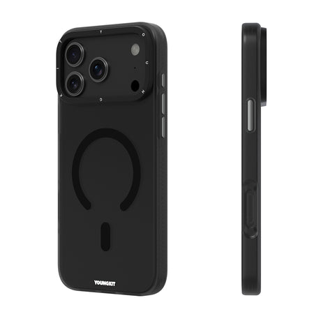 Apple iPhone 18 Pro Kılıf M-safe Şarj Özellikli Youngkit Hidden Sand Serisi Kapak