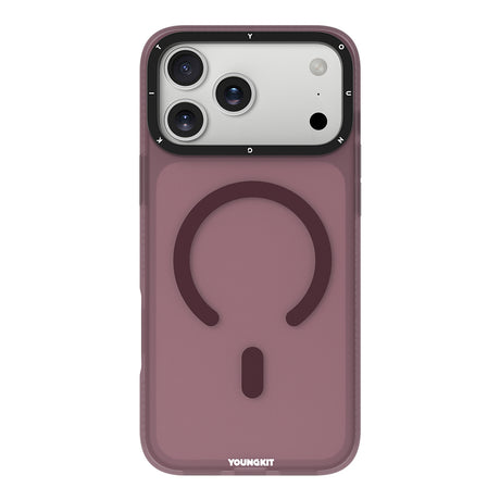 Apple iPhone 18 Pro Kılıf M-safe Şarj Özellikli Youngkit Hidden Sand Serisi Kapak