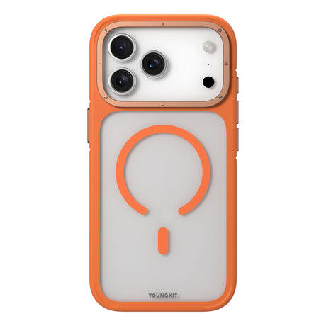 Apple iPhone 18 Pro Kılıf M-safe Şarj Özellikli Youngkit Rock Sand Serisi Kapak