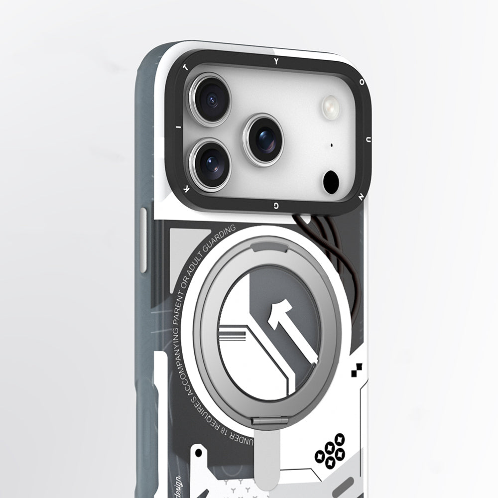 Apple iPhone 18 Pro Kılıf M-safe Şarj Özellikli Youngkit Starship Serisi Kapak