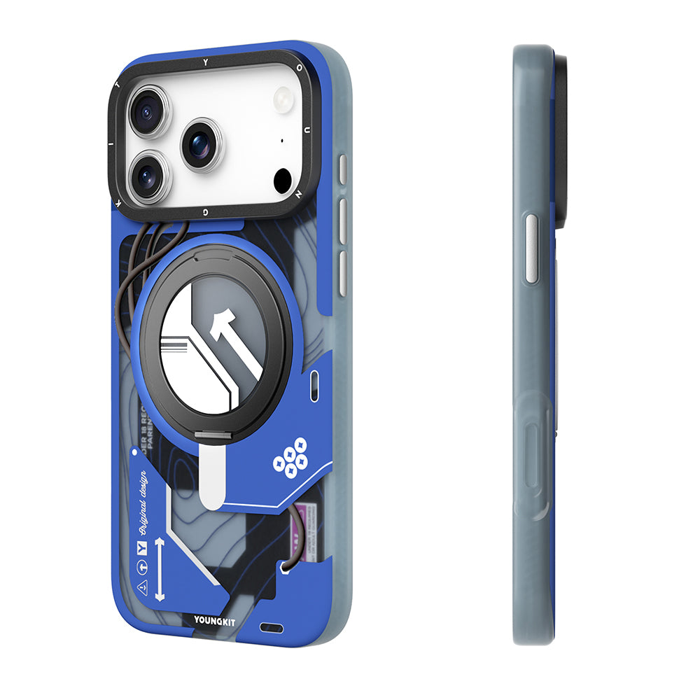 Apple iPhone 18 Pro Kılıf M-safe Şarj Özellikli Youngkit Starship Serisi Kapak