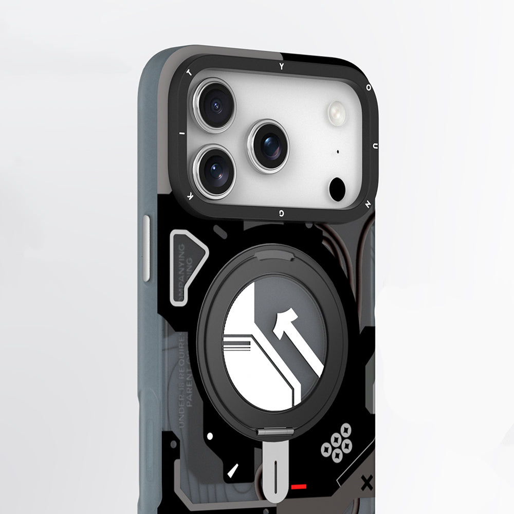 Apple iPhone 18 Pro Kılıf M-safe Şarj Özellikli Youngkit Starship Serisi Kapak