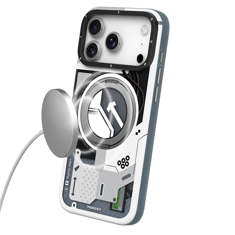 Apple iPhone 18 Pro Kılıf M-safe Şarj Özellikli Youngkit Starship Serisi Kapak