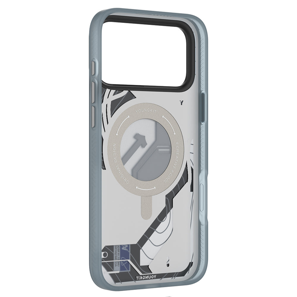 Apple iPhone 18 Pro Kılıf M-safe Şarj Özellikli Youngkit Starship Serisi Kapak