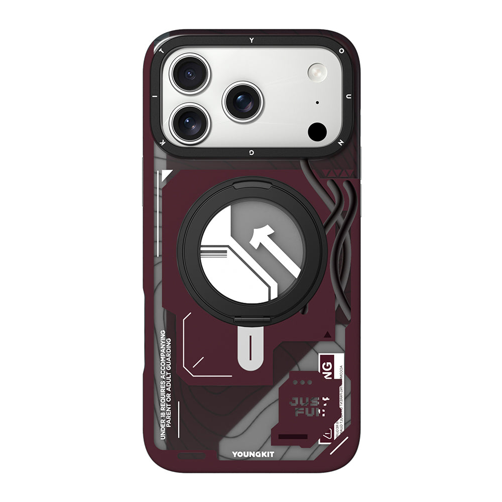Apple iPhone 18 Pro Kılıf M-safe Şarj Özellikli Youngkit Starship Serisi Kapak