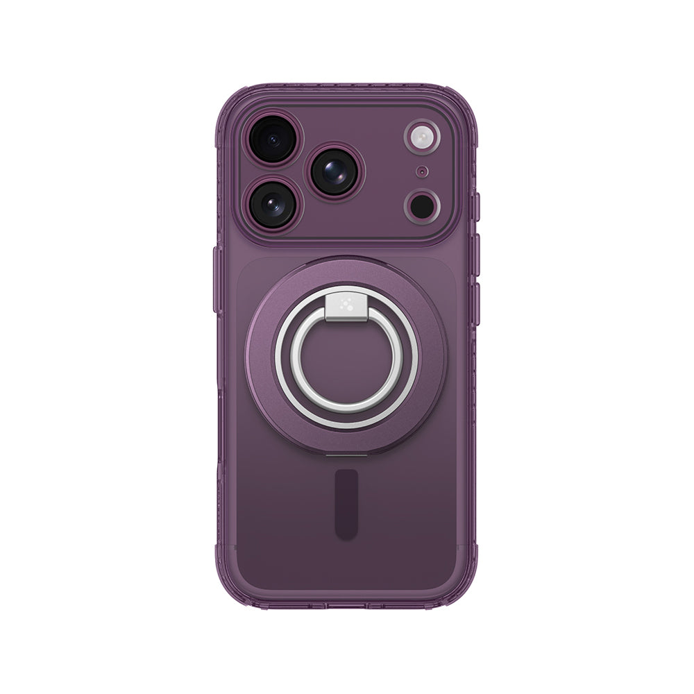 Apple iPhone 18 Pro Kılıf M-safe Şarj Özellikli Yüzük Standlı Amazingthing Titan Pro Grip Ring Serisi Kapak