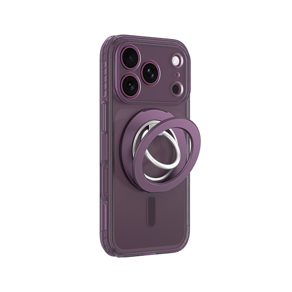 Apple iPhone 18 Pro Kılıf M-safe Şarj Özellikli Yüzük Standlı Amazingthing Titan Pro Grip Ring Serisi Kapak