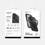 Apple iPhone 18 Pro Kılıf M-safe Şarj Özellikli Yüzük Standlı Amazingthing Titan Pro Grip Ring Serisi Kapak