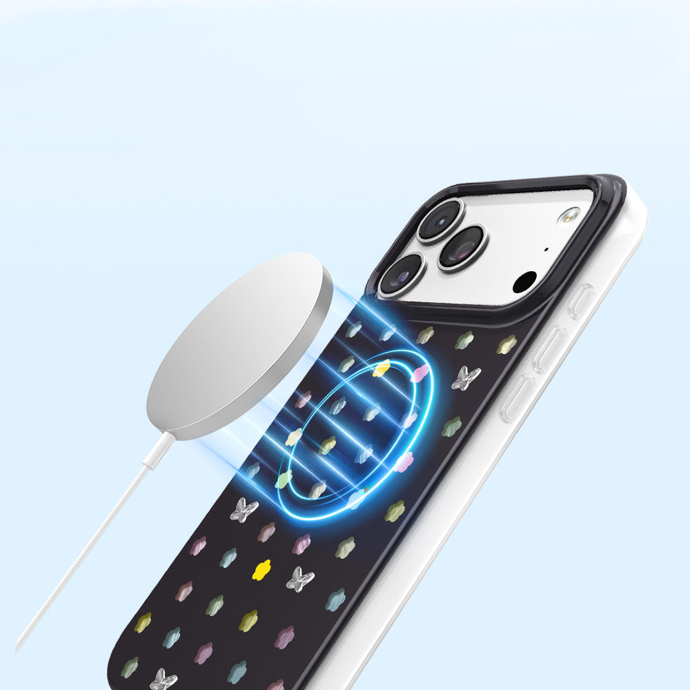 Apple iPhone 18 Pro Kılıf M-Safe Şarj Özellikli Zore Paris Axen Sert PC Kapak