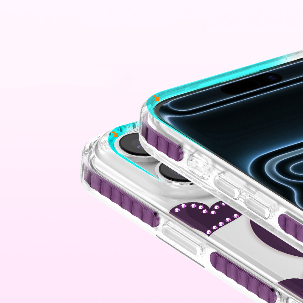Apple iPhone 18 Pro Kılıf M-Safe Şarj Özellikli Zore Paris Elvo Sert PC Kapak