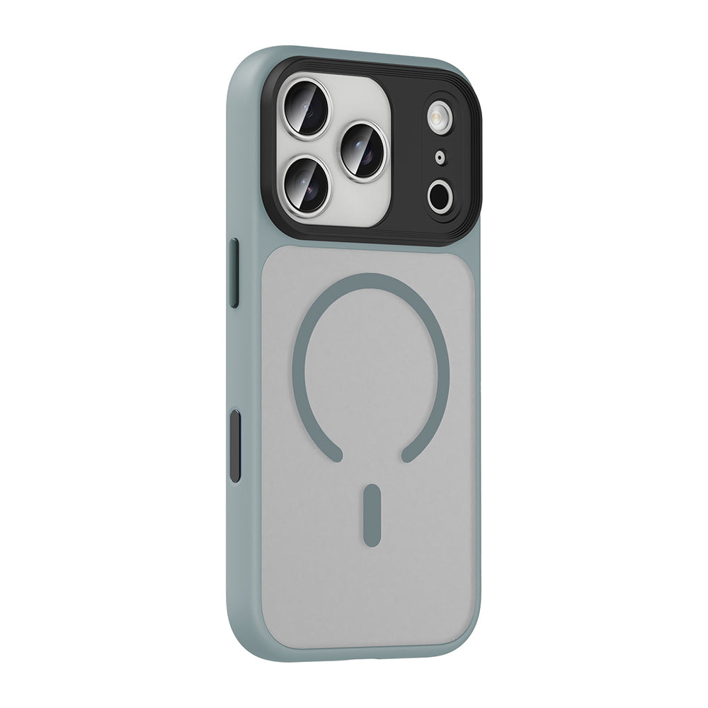 Apple iPhone 18 Pro Kılıf Mat Arka Yüzey Wireless Şarj Özellikli Zore Flet M-safe Kapak
