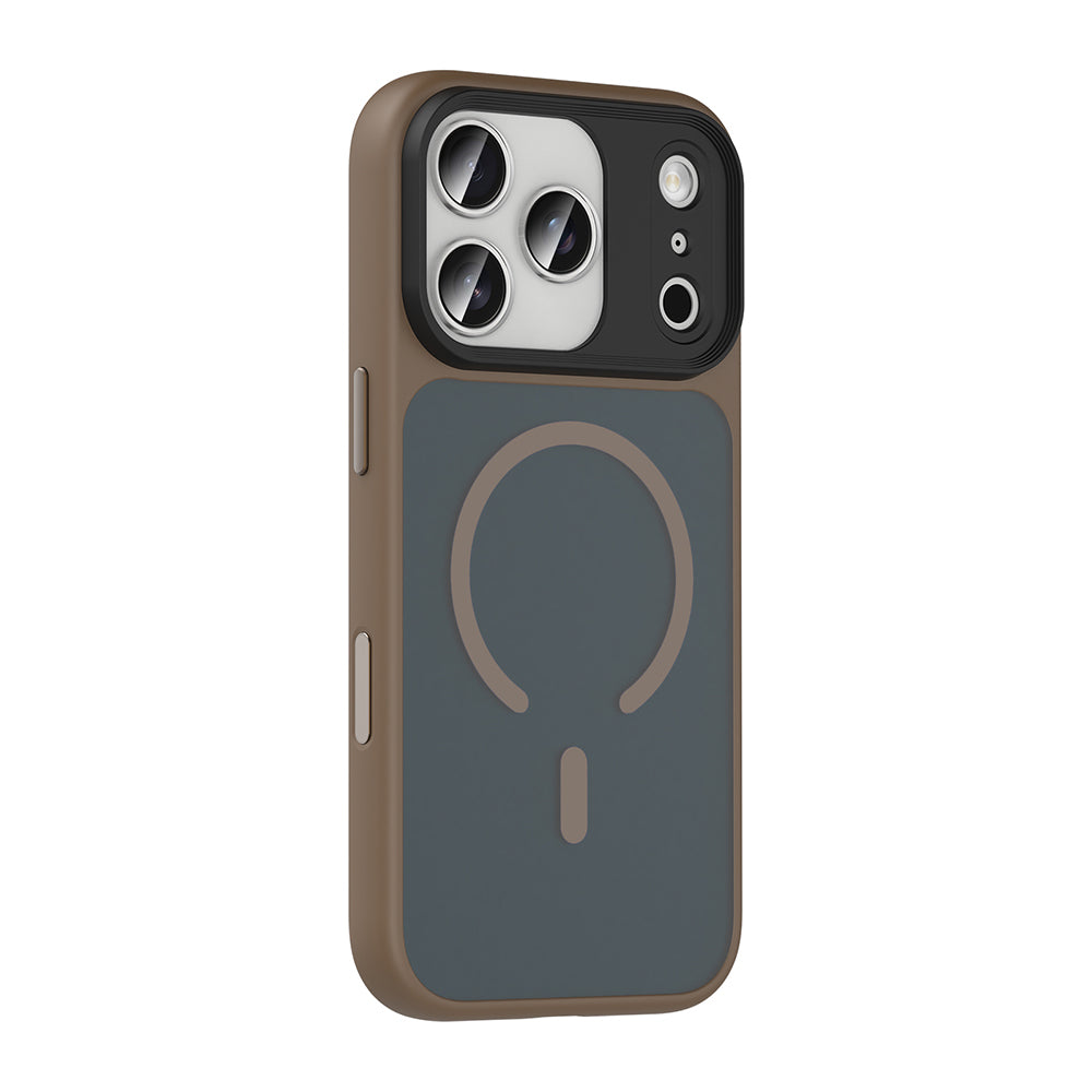 Apple iPhone 18 Pro Kılıf Mat Arka Yüzey Wireless Şarj Özellikli Zore Flet M-safe Kapak