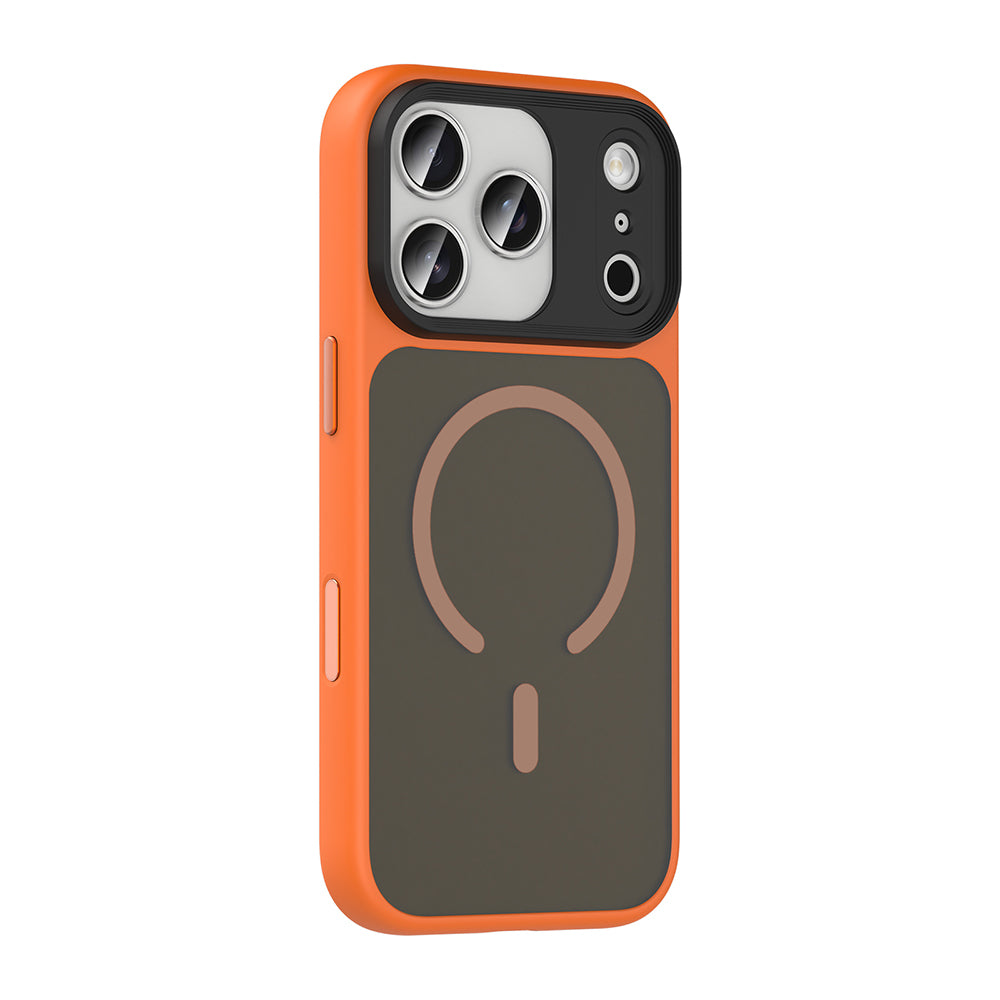 Apple iPhone 18 Pro Kılıf Mat Arka Yüzey Wireless Şarj Özellikli Zore Flet M-safe Kapak