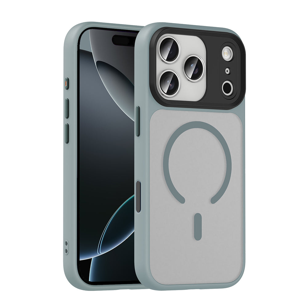 Apple iPhone 18 Pro Kılıf Mat Arka Yüzey Wireless Şarj Özellikli Zore Flet M-safe Kapak