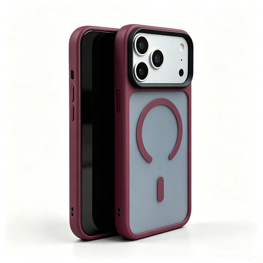 Apple iPhone 18 Pro Kılıf Mat Arka Yüzey Wireless Şarj Özellikli Zore Flet M-safe Kapak