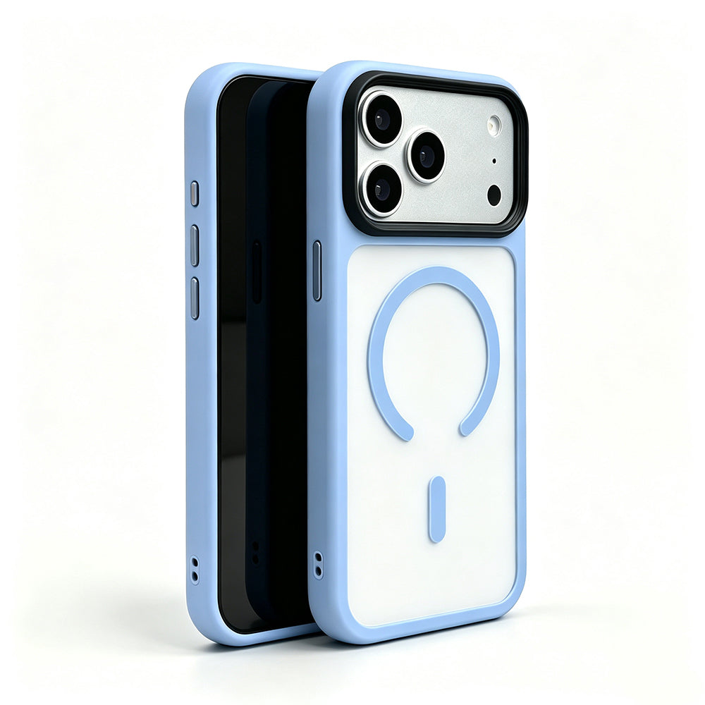 Apple iPhone 18 Pro Kılıf Mat Arka Yüzey Wireless Şarj Özellikli Zore Flet M-safe Kapak