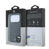 Apple iPhone 18 Pro Kılıf Mercedes Benz Orjinal Lisanslı M-safe Şarj Özellikli 360 Derece Dönebilen Standlı Metal Logolu PU Kapak