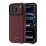 Apple iPhone 18 Pro Kılıf Mercedes Benz Orjinal Lisanslı M-safe Şarj Özellikli 3D Metal Logolu Crossed Lines Kapak