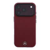 Apple iPhone 18 Pro Kılıf Mercedes Benz Orjinal Lisanslı M-safe Şarj Özellikli 3D Metal Logolu Crossed Lines Kapak