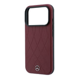 Apple iPhone 18 Pro Kılıf Mercedes Benz Orjinal Lisanslı M-safe Şarj Özellikli 3D Metal Logolu Crossed Lines Kapak