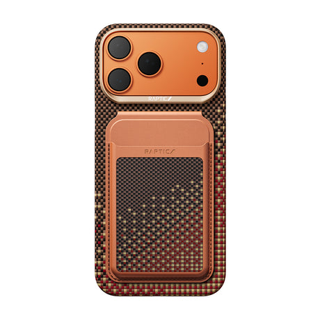 Apple iPhone 18 Pro Kılıf Raptic 2in1 Bundle Kit Aramid Skin Serenity Serisi Kartlık ve Karbon Kapak