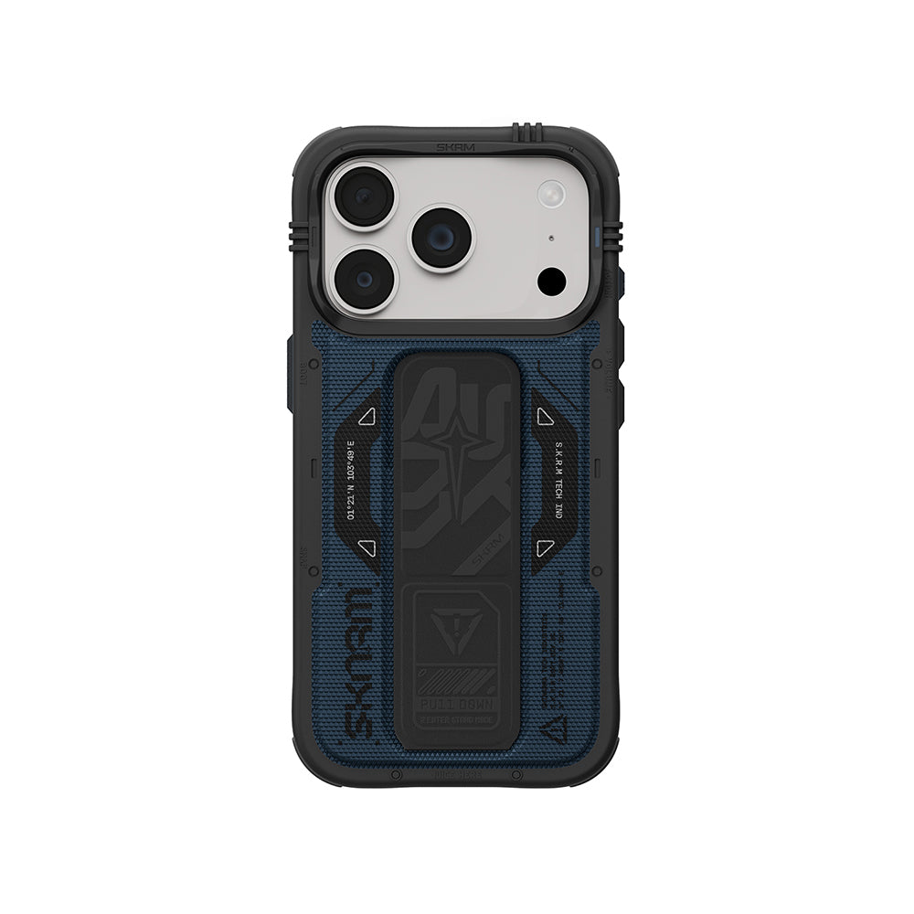 Apple iPhone 18 Pro Kılıf SkinArma M-safe Şarj Özellikli Airbag Tasarımlı Standlı Phantom Kapak