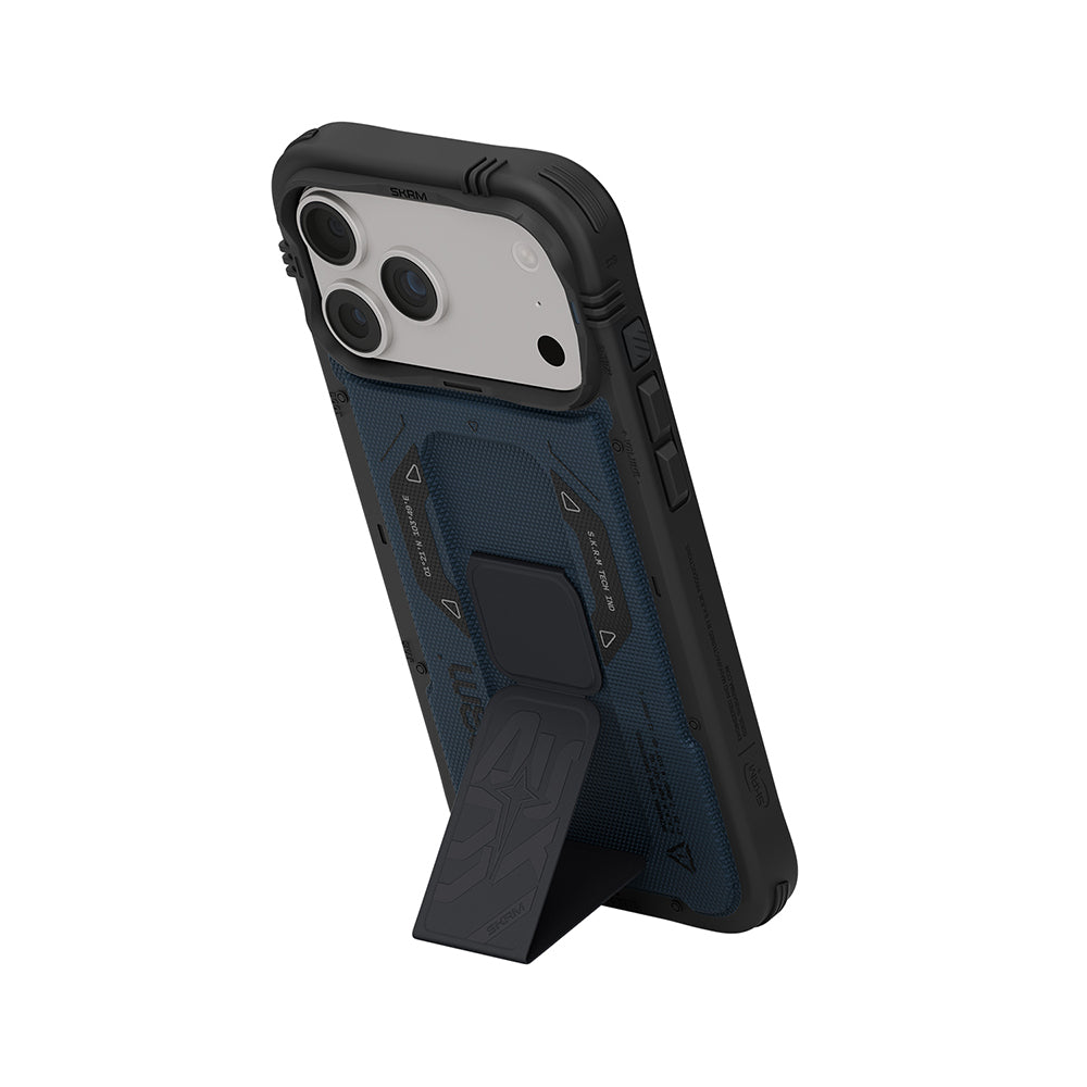 Apple iPhone 18 Pro Kılıf SkinArma M-safe Şarj Özellikli Airbag Tasarımlı Standlı Phantom Kapak