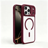 Apple iPhone 18 Pro Kılıf Wireless Şarj Özellikli Zore Krom M-safe Silikon Kapak