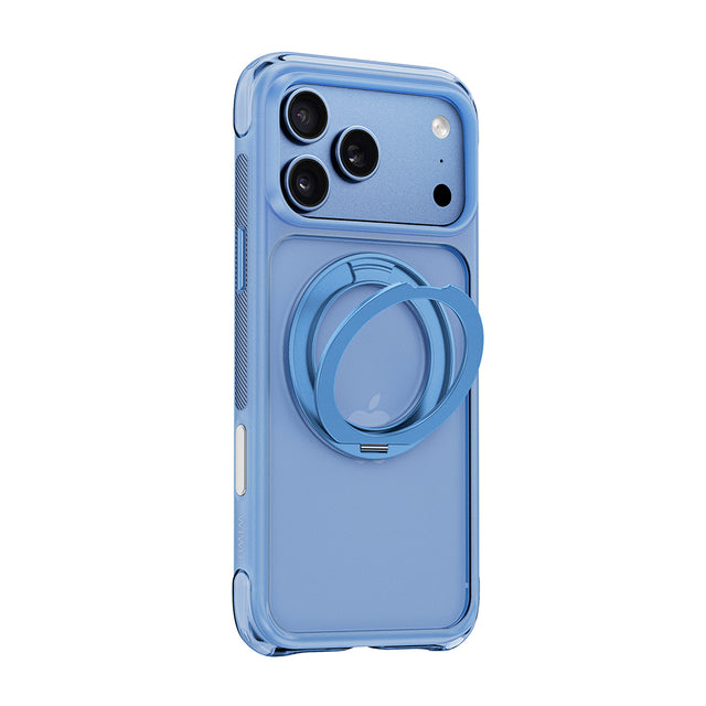 Apple iPhone 18 Pro Kılıf Wiwu AG-203 AeroGuard Ultra Serisi M-safe Şarj Özellikli Airbag Tasarımlı Standlı Kapak