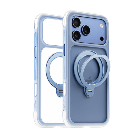 Apple iPhone 18 Pro Kılıf Wiwu AS-203 AeroShield Ultra Serisi M-safe Şarj Özellikli Airbag Tasarımlı Standlı Kapak