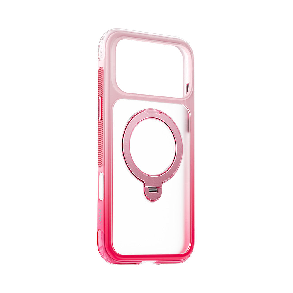 Apple iPhone 18 Pro Kılıf Wiwu AS-204 AeroShield Aurora Ultra Serisi M-safe Şarj Özellikli Airbag Tasarımlı Standlı Kapak