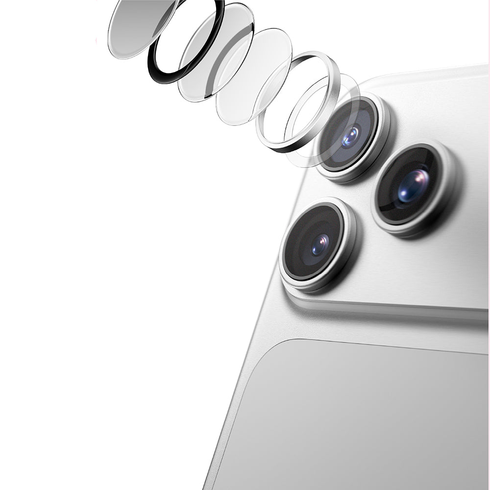 Apple iPhone 18 Pro Max Amazingthing Radix Vision Parlama Önleyici Kamera Lens Koruyucu + Kolay Uygulama Aparatlı