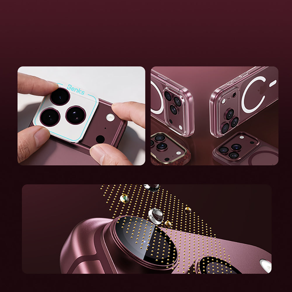 Apple iPhone 18 Pro Max Benks OmniWarrior Kamera Lens Koruyucu + Kolay Uygulama Aparatlı