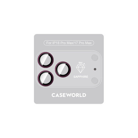 Apple iPhone 18 Pro Max CaseWorld Alloy Sapphire Safir One-Piece Anti Reflective Safir Kamera Lens Koruyucu