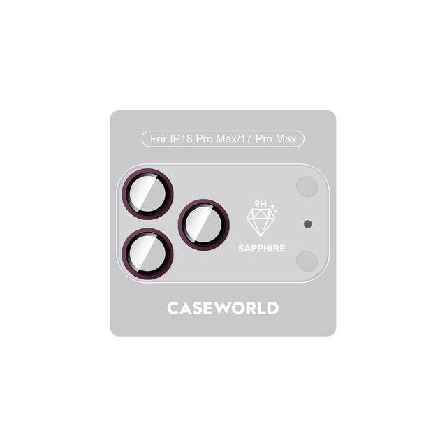 Apple iPhone 18 Pro Max CaseWorld Alloy Sapphire Safir One-Piece Anti Reflective Safir Kamera Lens Koruyucu