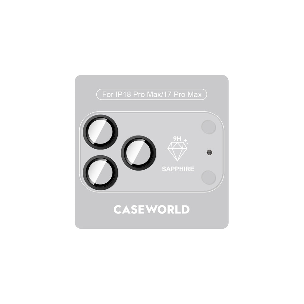 Apple iPhone 18 Pro Max CaseWorld Alloy Sapphire Safir One-Piece Anti Reflective Safir Kamera Lens Koruyucu